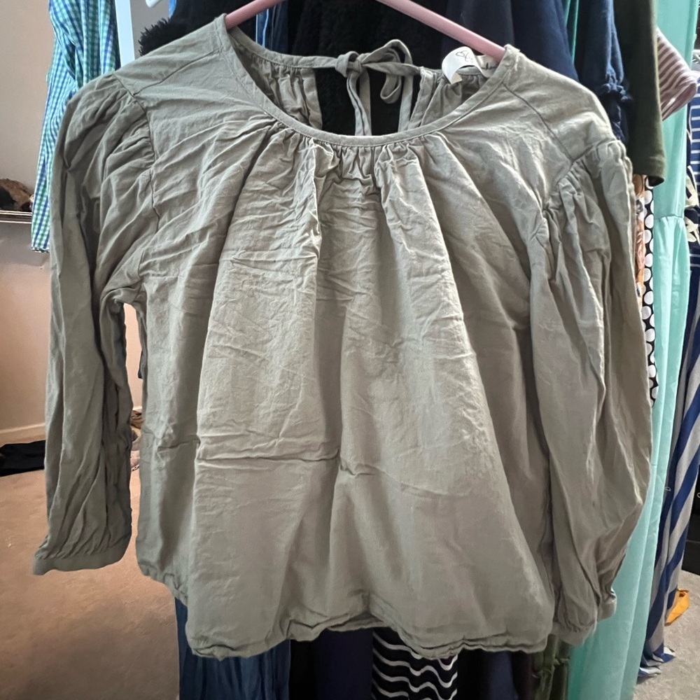 Elegant Sage Green Blouse
